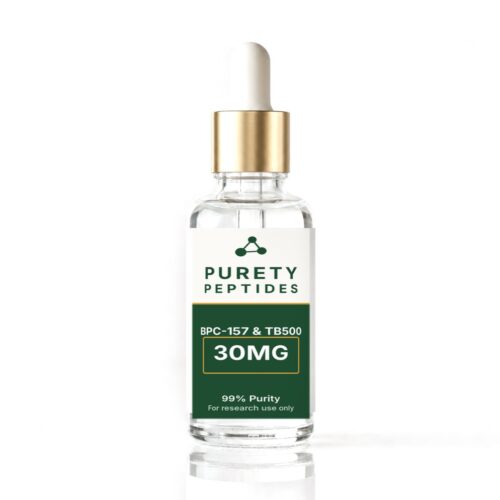 BPC-157 & TB500 30MG product vial - PureTy Peptides, for research use only
