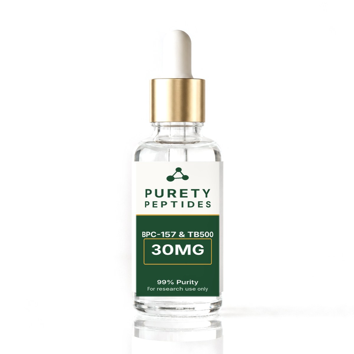 BPC-157 & TB500 30MG product vial - PureTy Peptides, for research use only