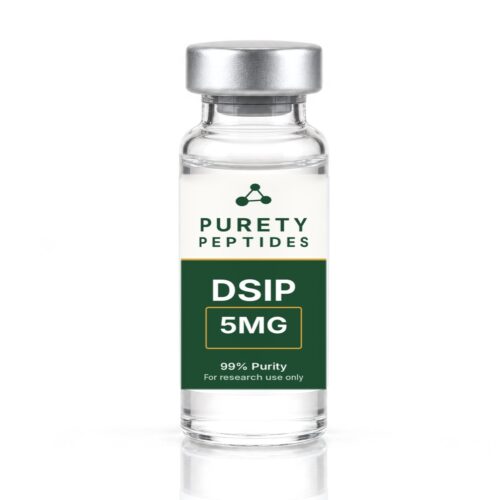 DSIP 5MG product vial - PureTy Peptides, for research use only