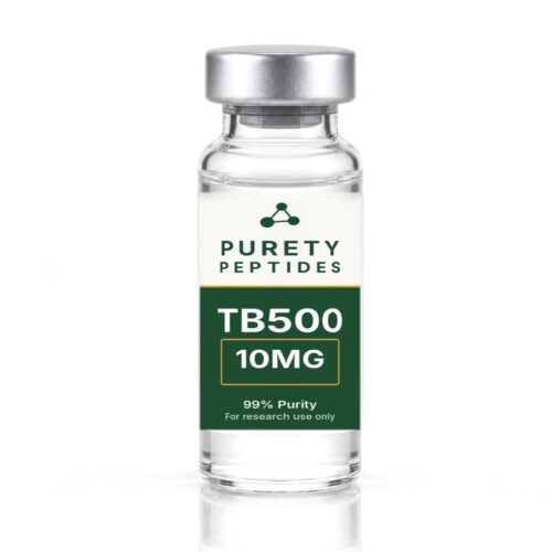 TB500 10MG product vial - PureTy Peptides, for research use only